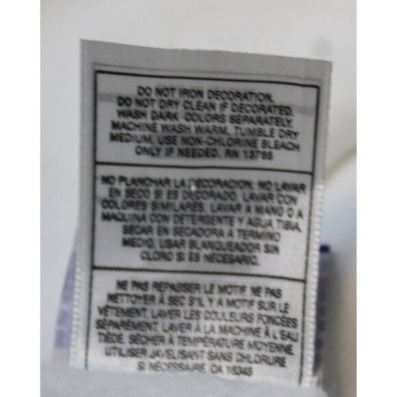 VTG 90s NWT Disney Winnie the Pooh Sweatshirt Embroidered Tumbling White Sz Lg - Picture 9 of 10